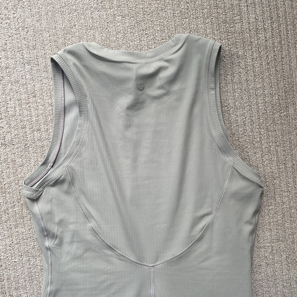 Lululemon All Aligned Ribbed Midi Dress, 10, Sheer Oak - Picture 4 of 9